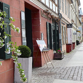 Berlin medieval cobblestone street