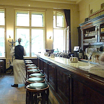 Cafe interior film location Berlin