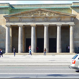 Berlin Greek columns historic building location