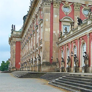Castle facade Berlin-Potsdam movie location