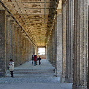 Historic columns hall location Berlin