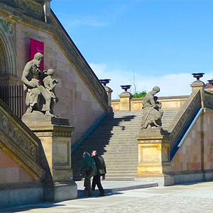 Staircase with historical statues Berlin