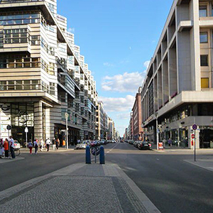 Berlin modern city street location