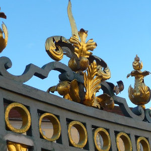 Berlin castle location gate detail