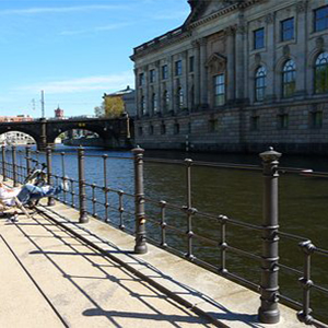 Berlin river promenade location