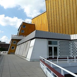 Modern philharmonic hall film location Berlin