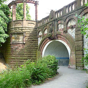 Historic tunnel in park Berlin