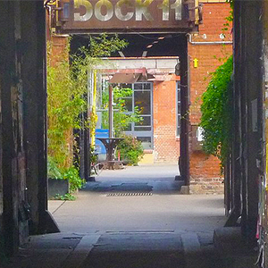 Berlin shabby courtyard entrance