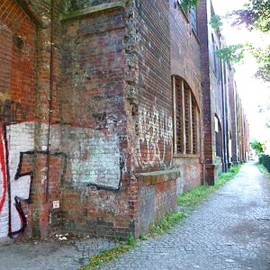 Factory graffiti wall location Berlin