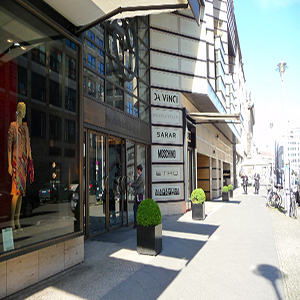 Fashion designer shop urban street Berlin