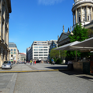 Modern and historic city place architecture location Berlin