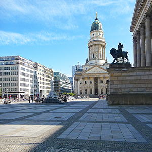 Historic city place with dome in Berlin