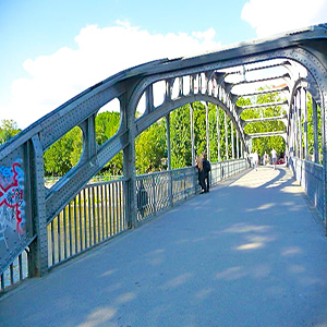 Bridge location of steel from Berlin