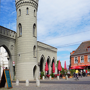 Cobblestone town square location Berlin-Potsdam