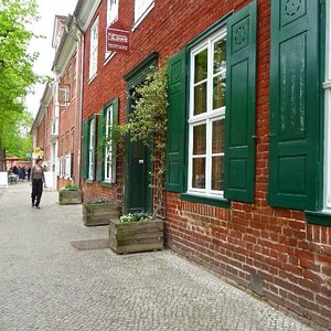 Red brick wall house Berlin-Potsdam location