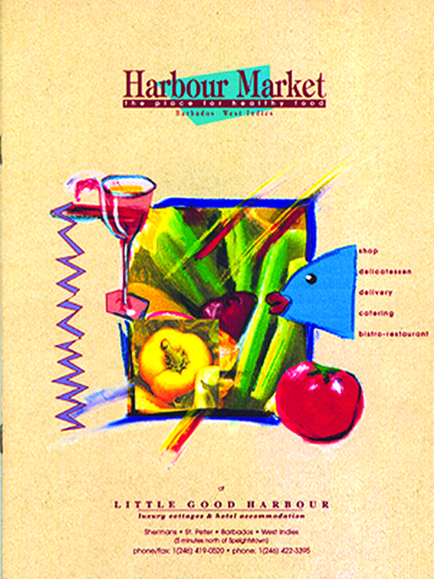 Food illustration brochure design