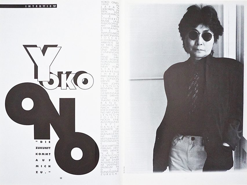 Yoko Ono interview Berlin – photo Bruni Meya